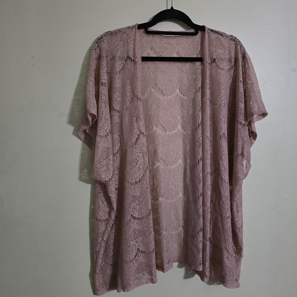 Pink Boxy Oversized Short Sleeve Tunic